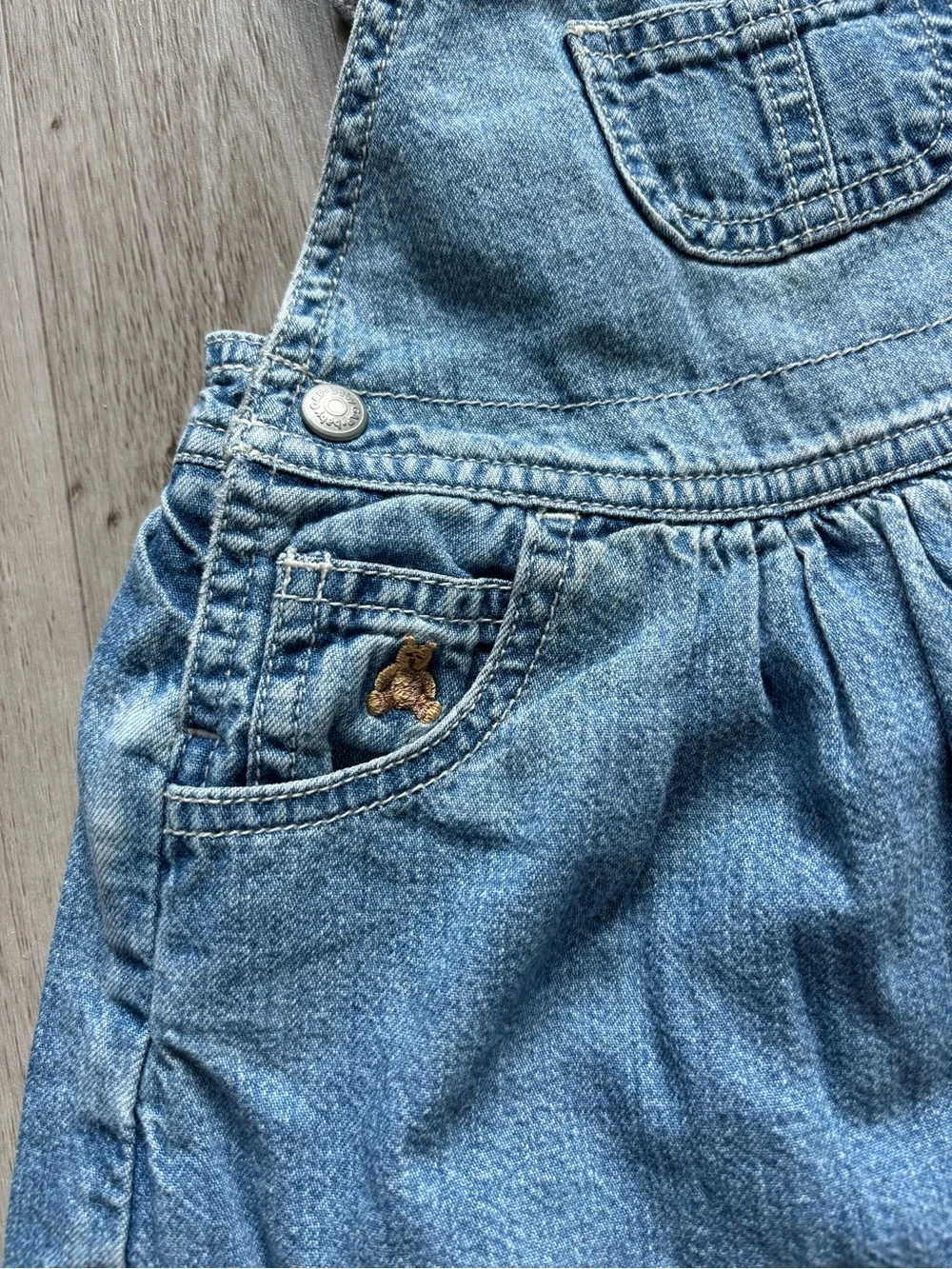 Vintage Y2k Baby Gap Denim Overall Dress 6-12 months